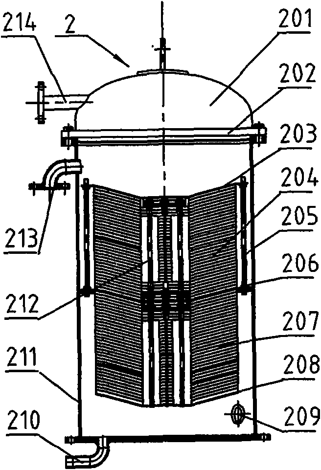 Method for separating and processing marine oily water and processing device thereof