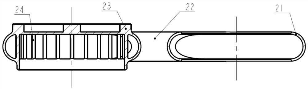 A liquid rocket engine gas conduit integrated structure