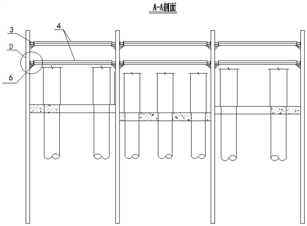 Combined cofferdam suitable for offshore large-size bearing platform construction