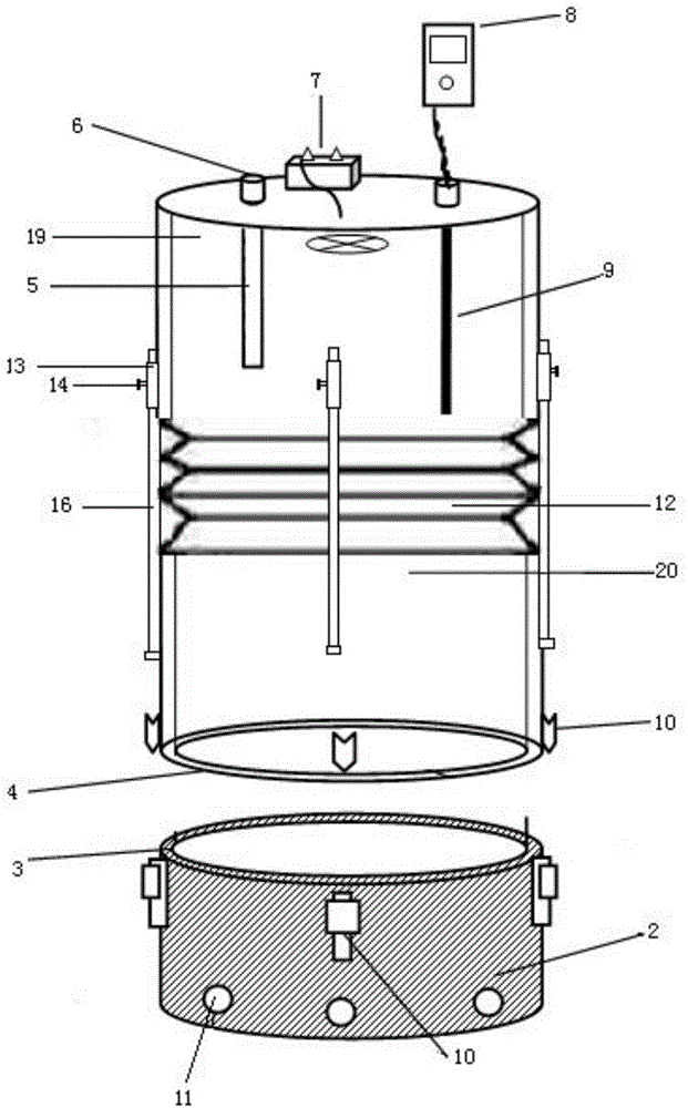 Farmland greenhouse gas collecting device sealed by bidirectional silica gel rings and application of farmland greenhouse gas collecting device