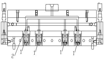 Suspension type multi-point injection rubber forming machine