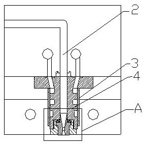 Suspension type multi-point injection rubber forming machine