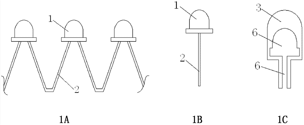 Light-emitting diode (LED) line lamp and implementation method thereof