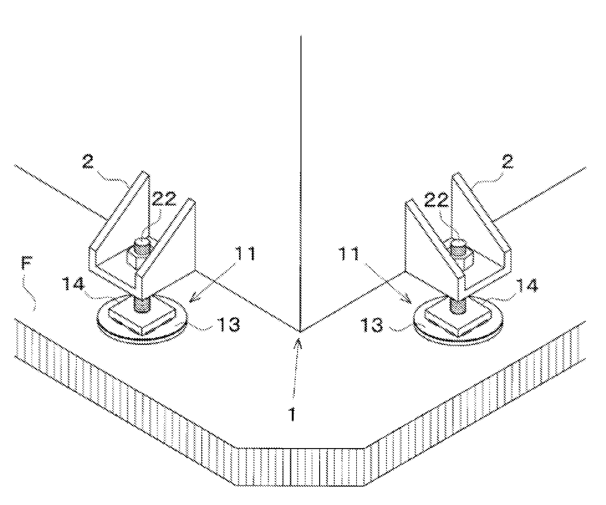 Seismic isolation structure for equipment, and seismic isolation method