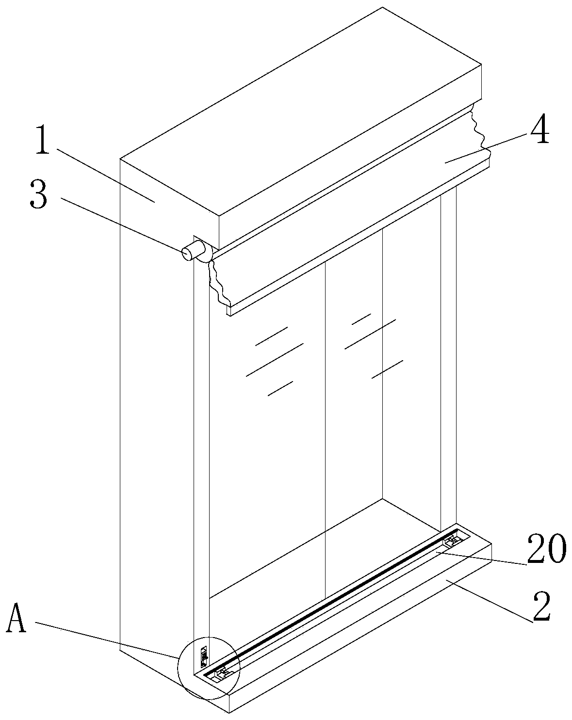 Abat vent for wind blowing prevention