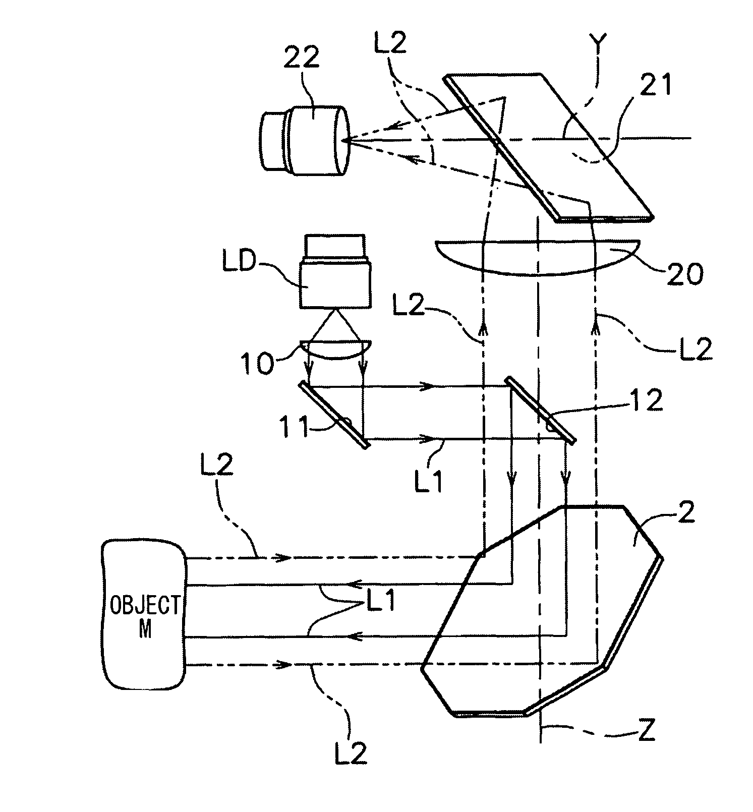 Light scanning photoelectric switch