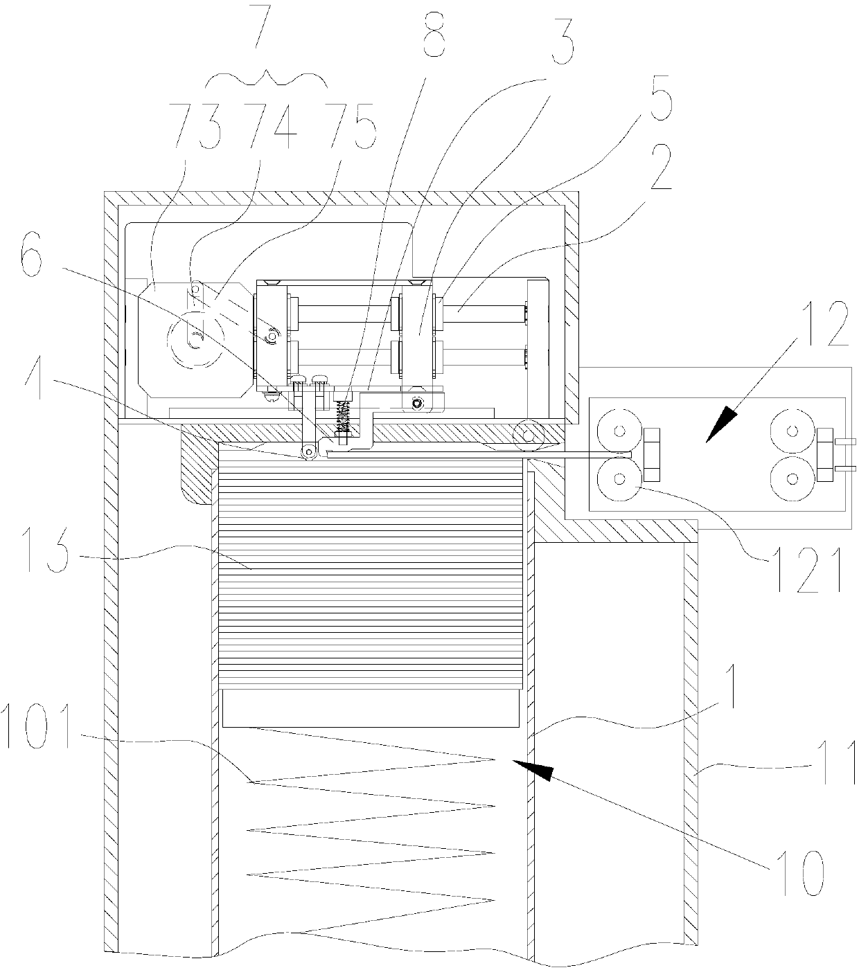 Card-poking mechanism with pressuring function and card sender using the same