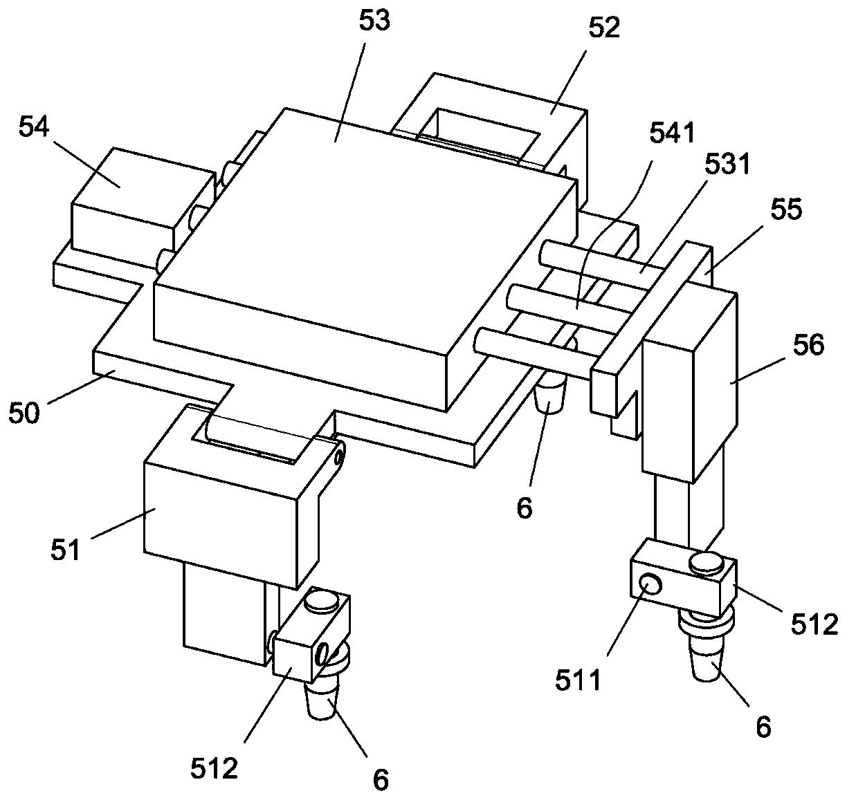 Hoisting robot system of rotor blade