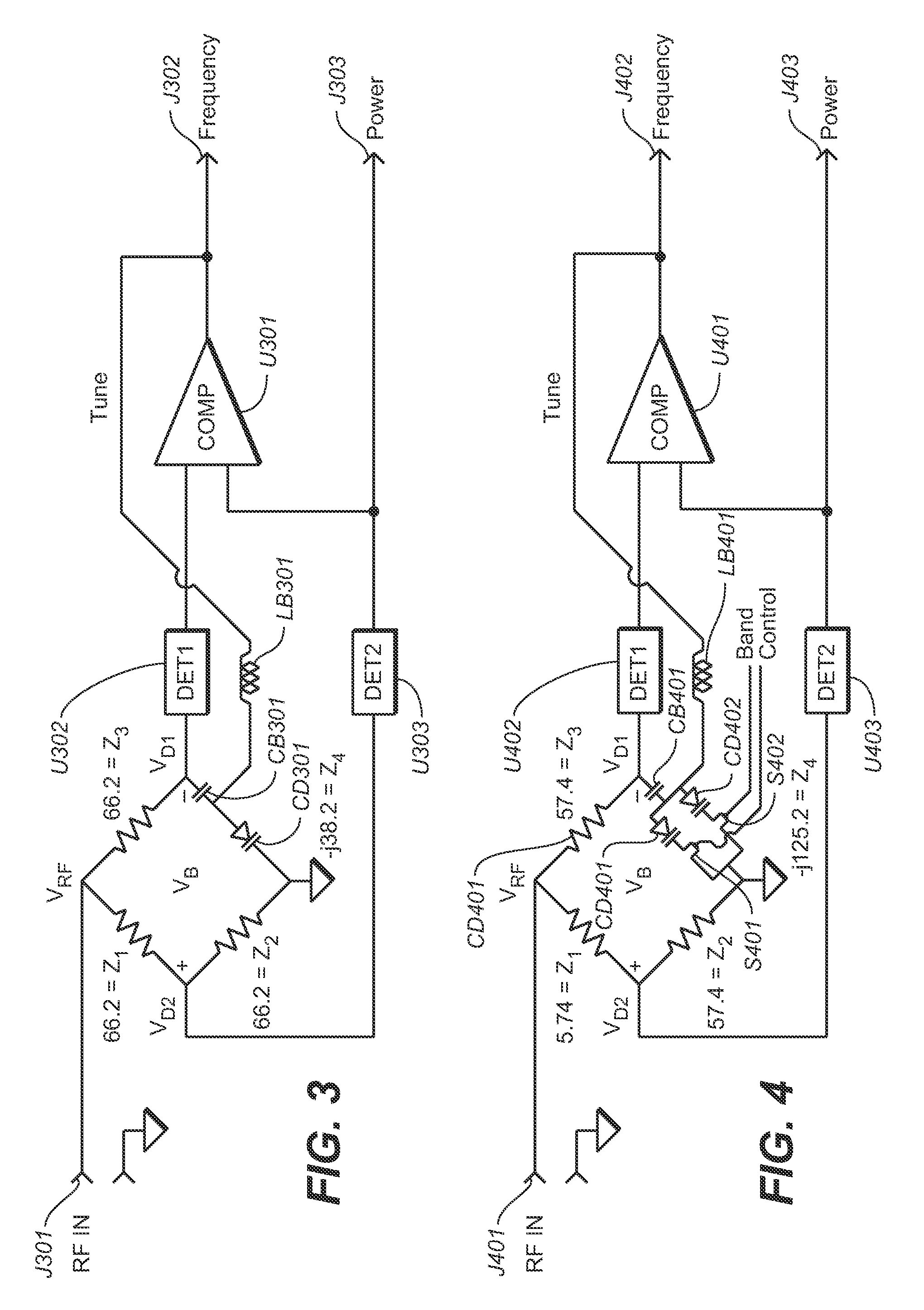 Self-balancing frequency determining bridge