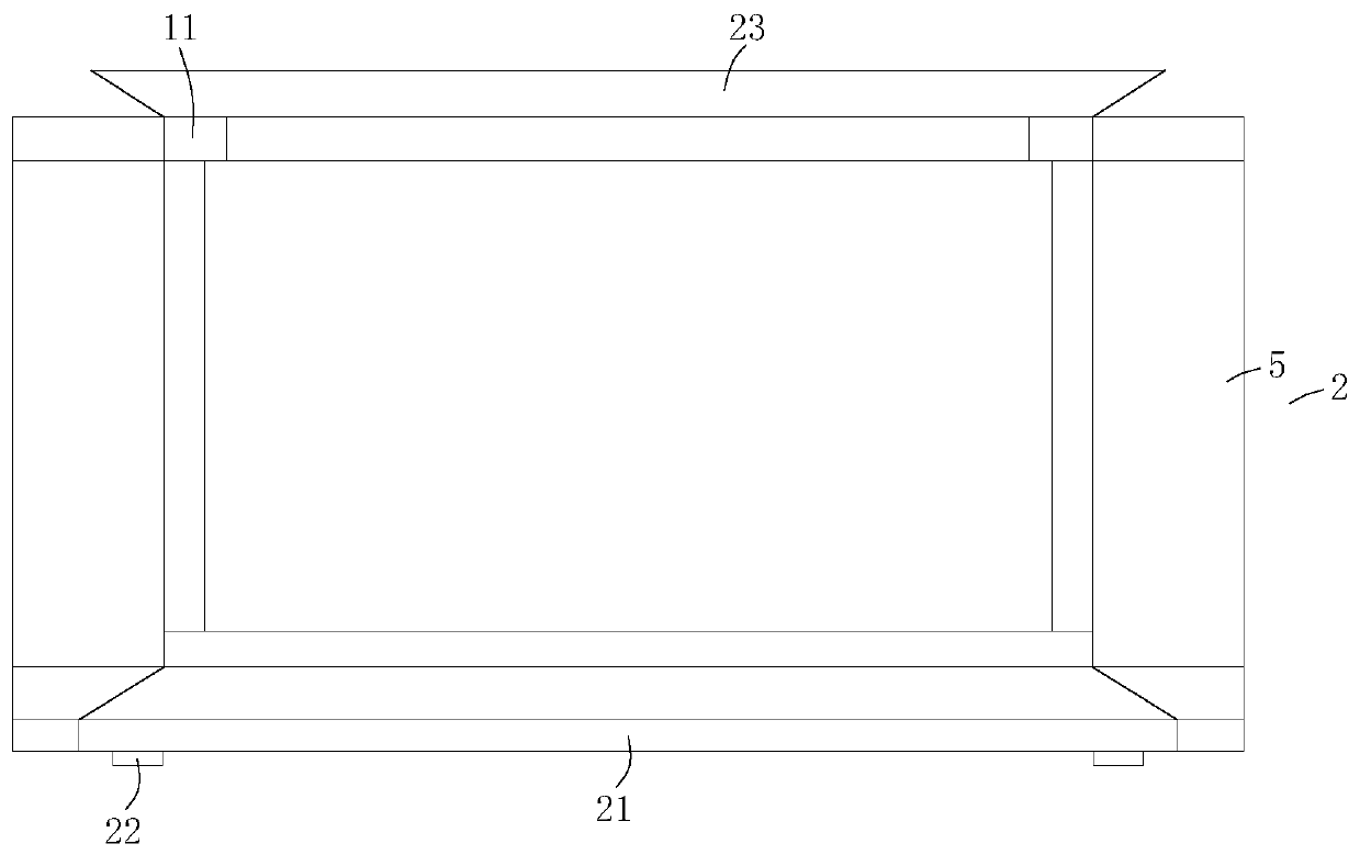 Storage rack with four-beam eight-column mortise and tenon joint structure