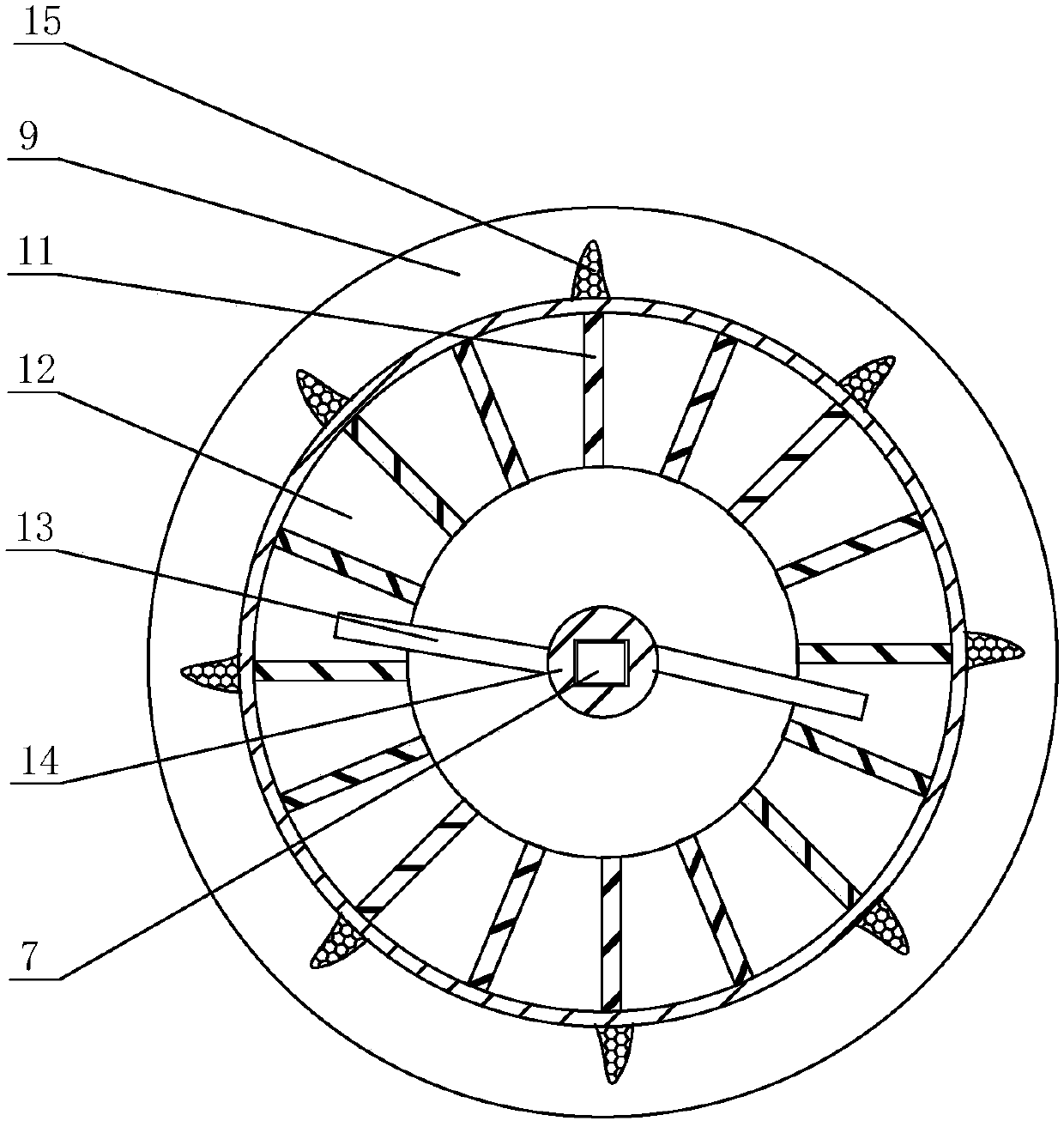 Self-stirring type adjustable filler pouring device and work method thereof