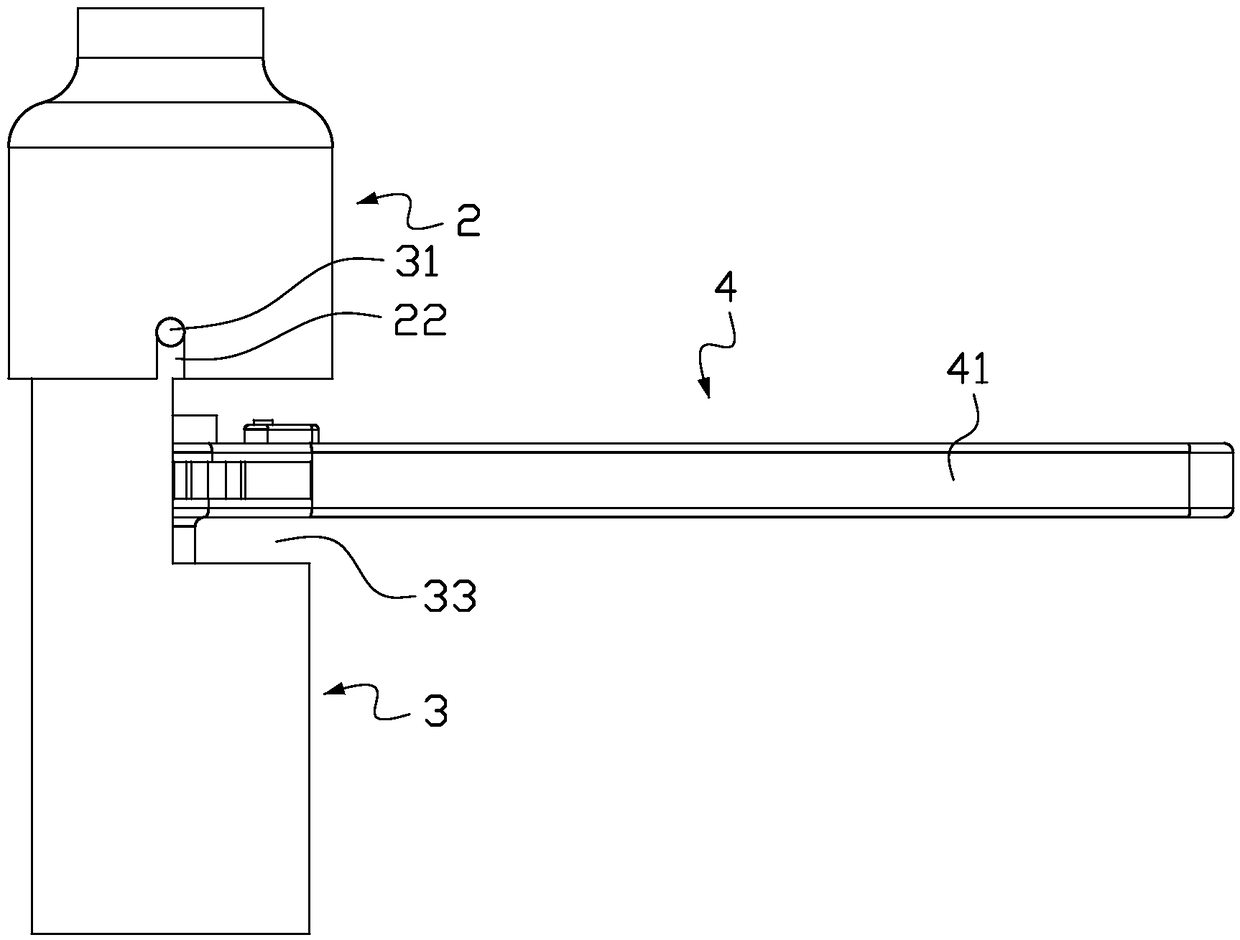 A dummy neck installation auxiliary device