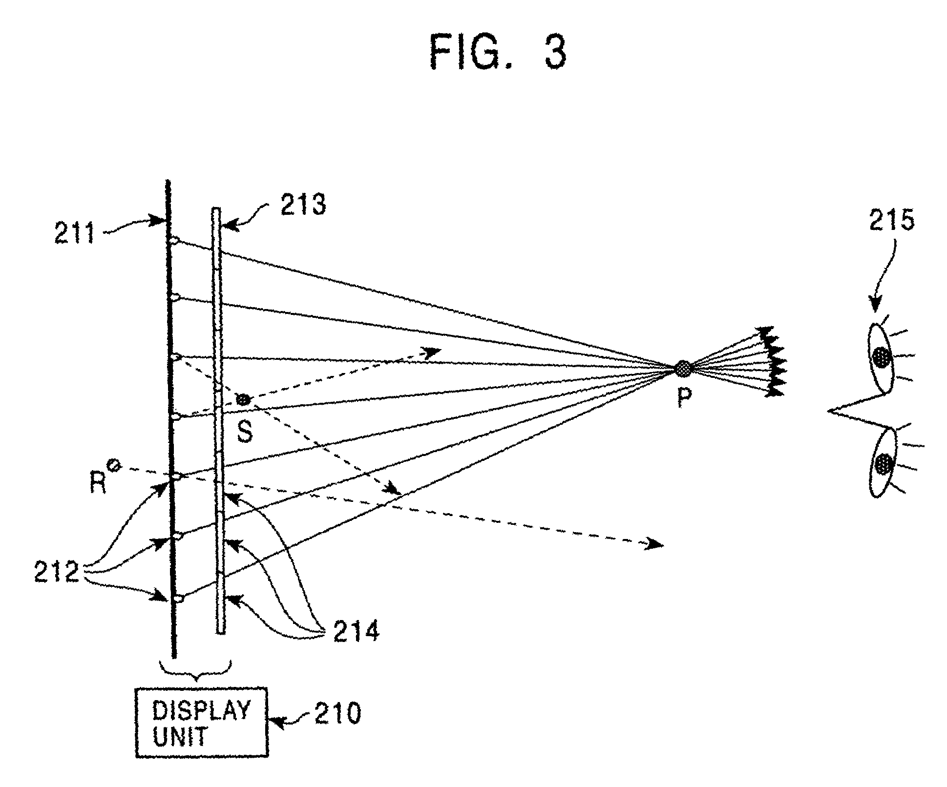 Three-dimensional image display system