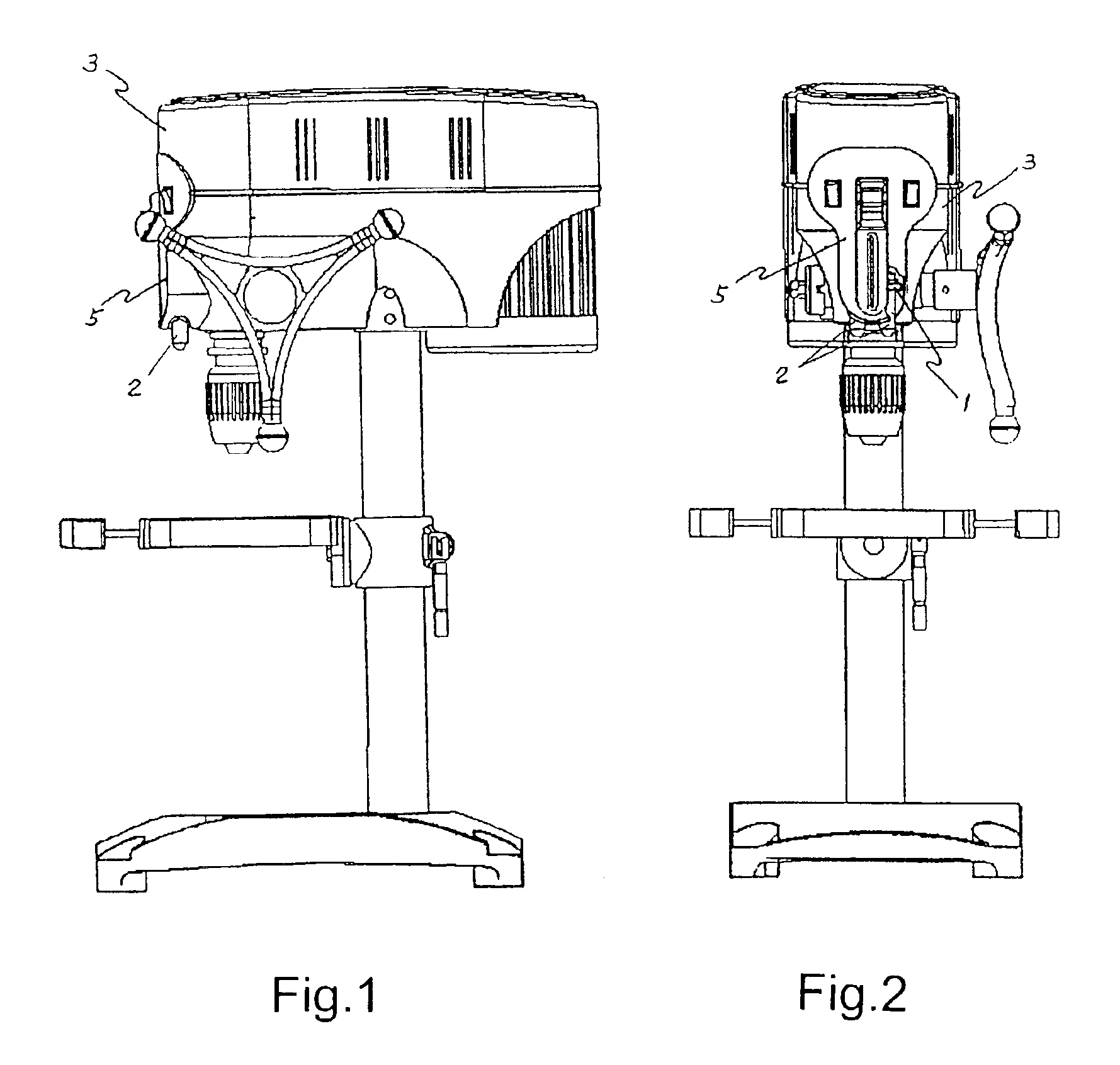 System of laser positioning of an aperture processing machine