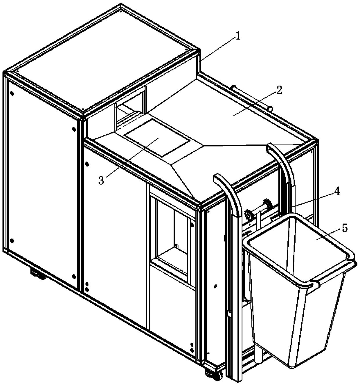 Harmless three-phase separation method and device for swill