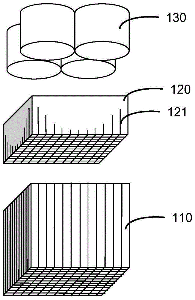 Mesh molds for emission imaging devices, detectors and emission imaging devices