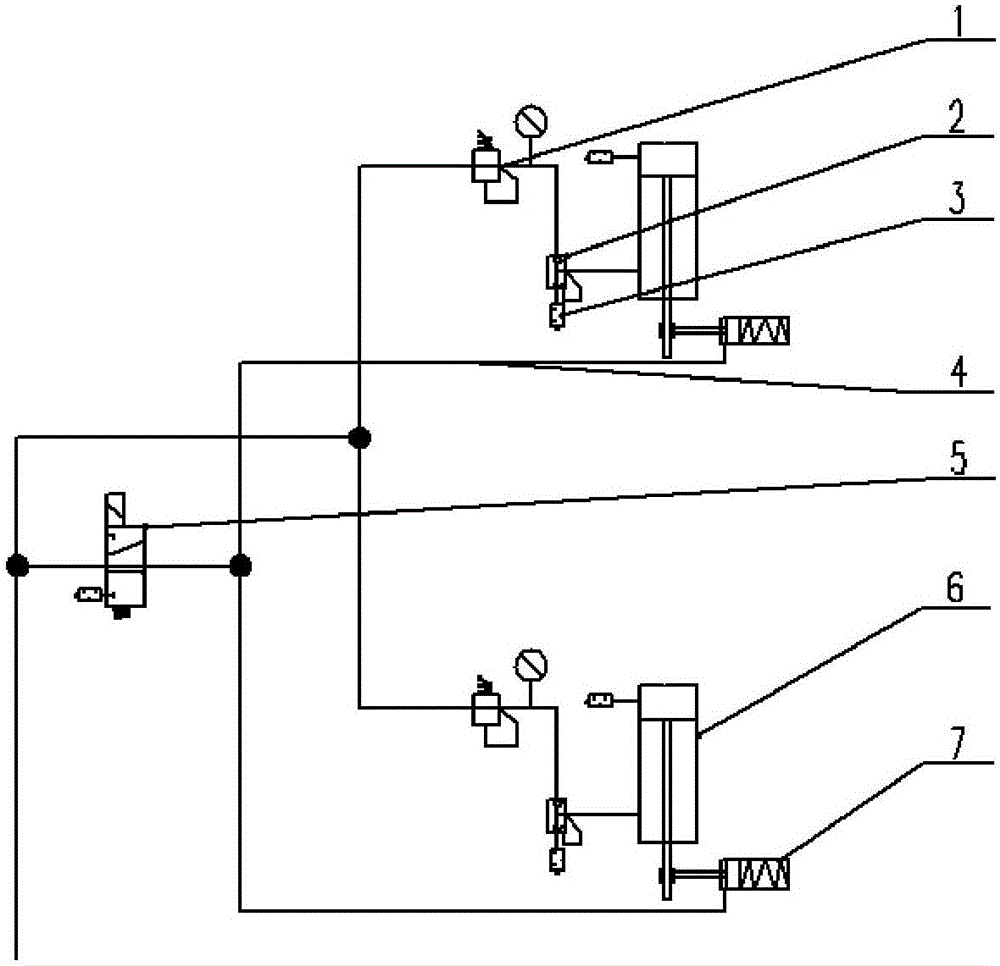 Pneumatic balance system for cylinder