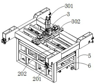 A translational automatic mold change mechanism