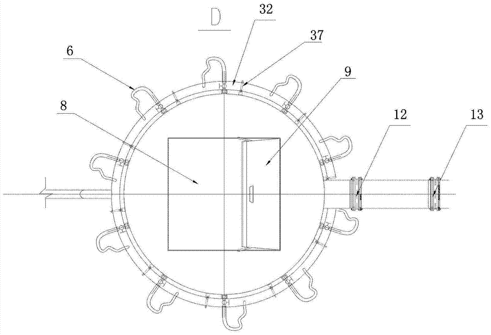 An organic waste washing device and method