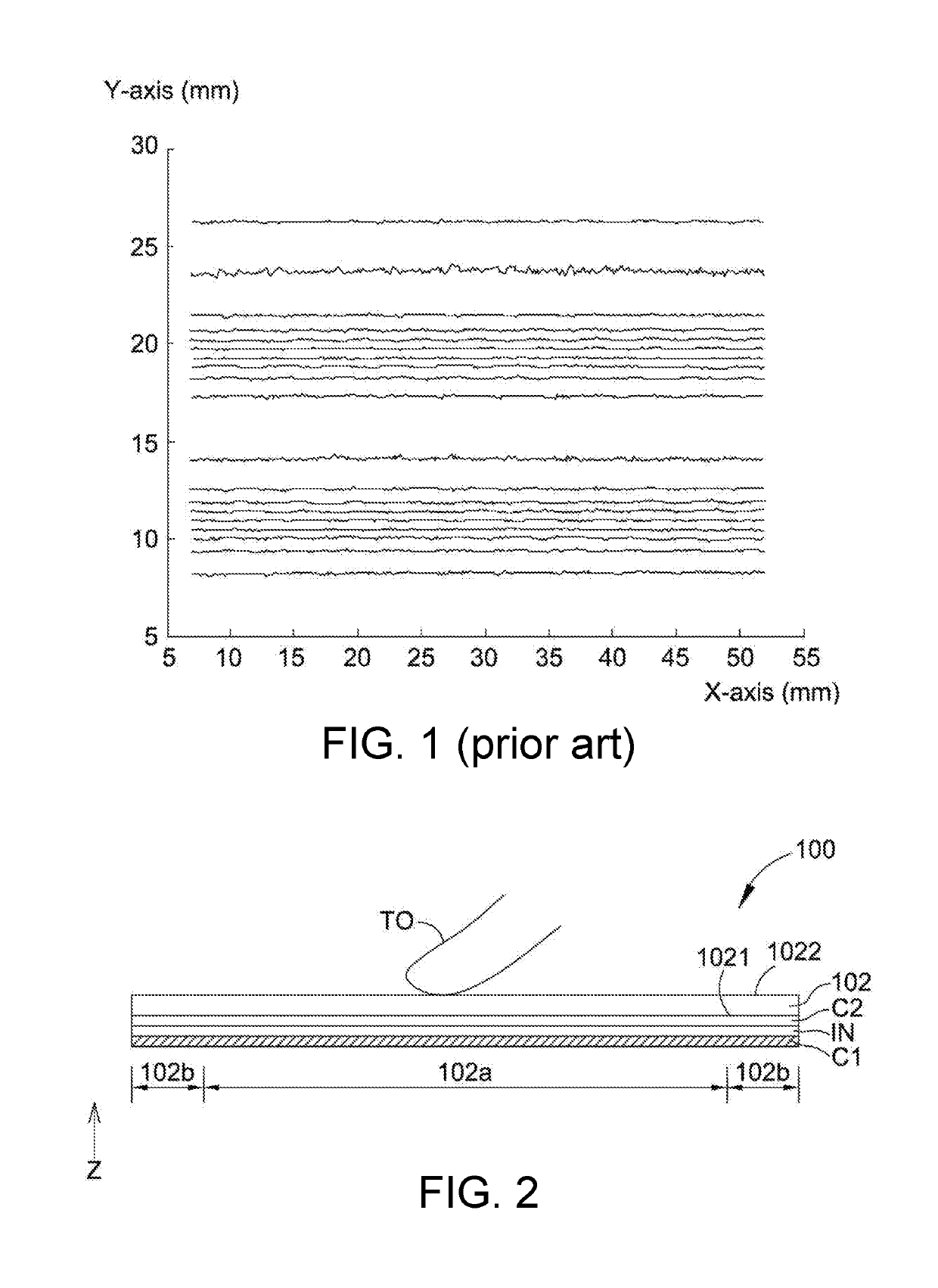 Mutual capacitive touch panel