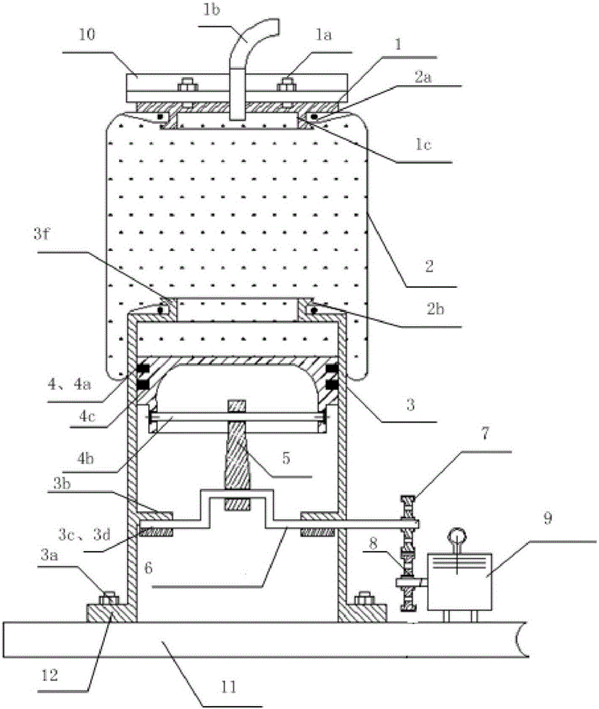 Air spring with stepless-adjustable volume and control method thereof