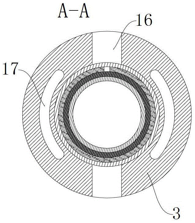 Bridge integrated concentric water distributor