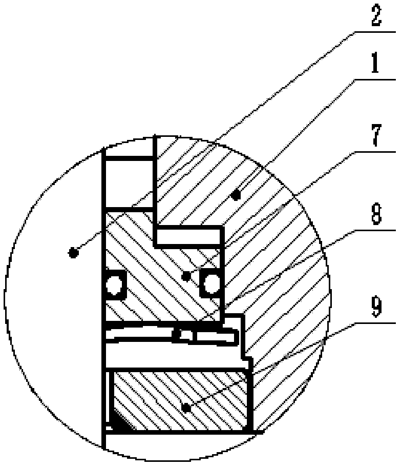 Automatic filling sealing structure for high-pressure valve