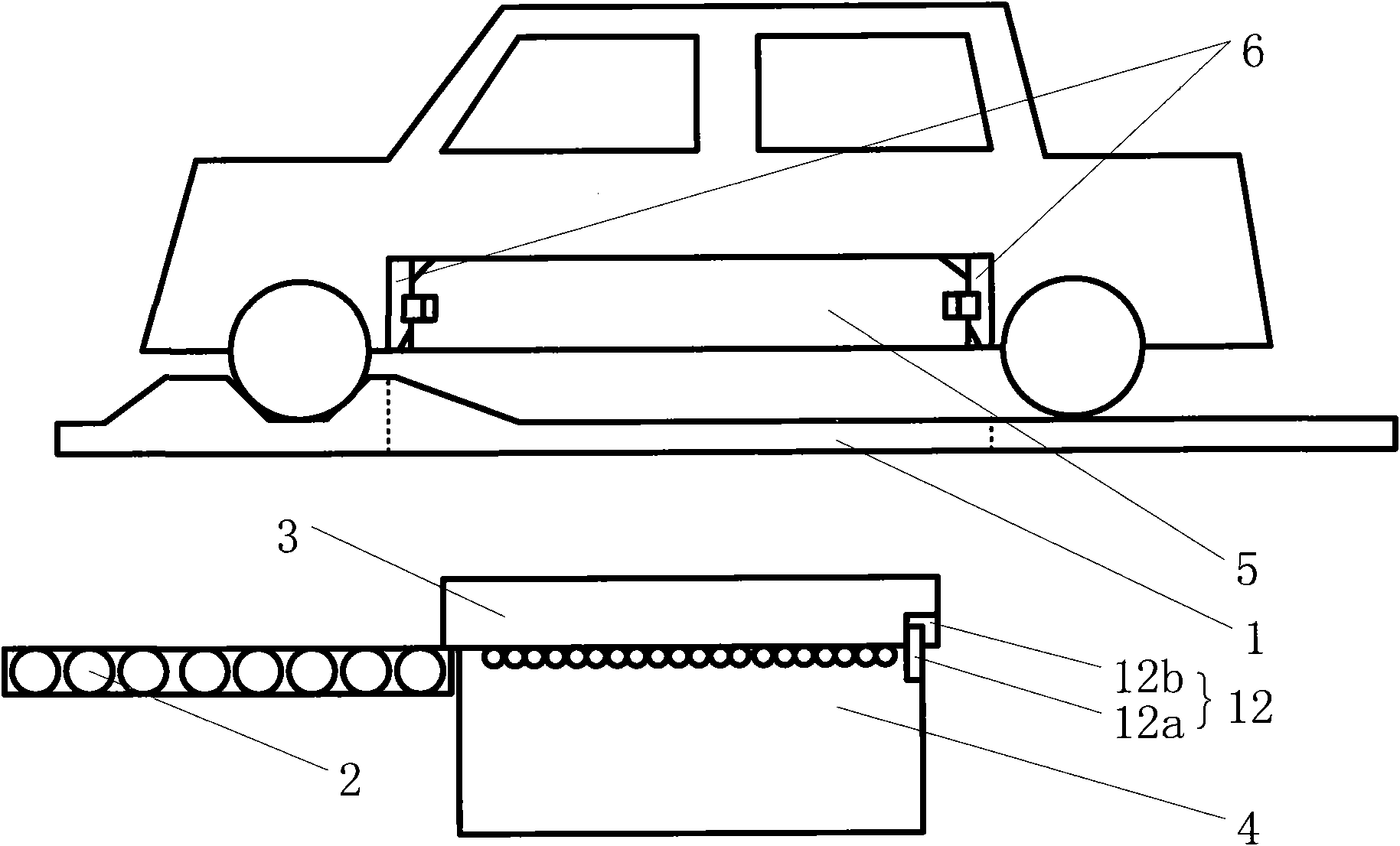 Automatic battery replacing system of electric automobile and method for automatically replacing battery of electric automobile