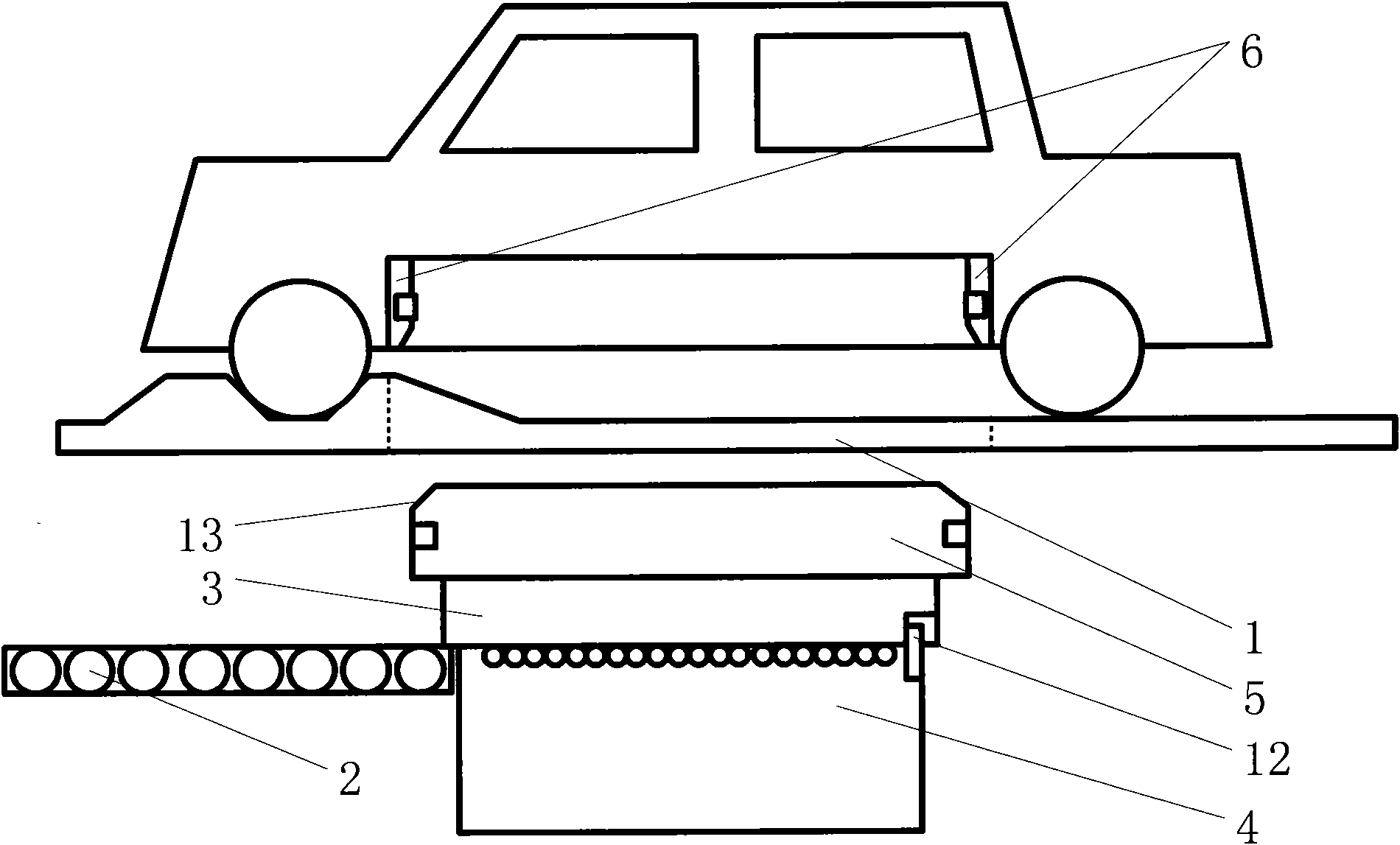 Automatic battery replacing system of electric automobile and method for automatically replacing battery of electric automobile