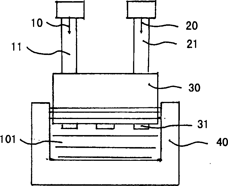 Ink jetting head cleaning device