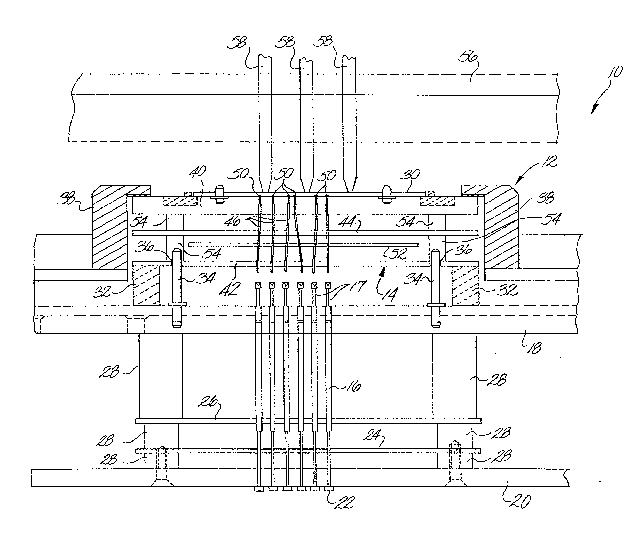 Loaded printed circuit board test fixture and method for manufacturing the same