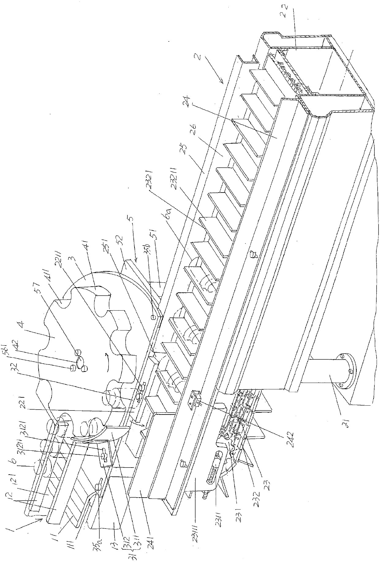 Bottle standing-rotating-lying posture converting device of bottled oral liquid packaging machine