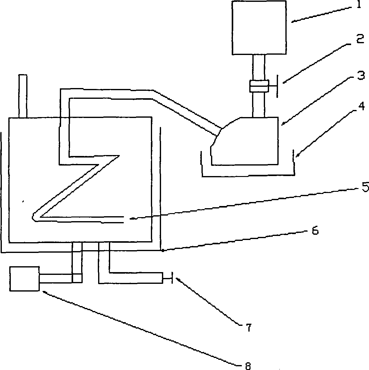 Preparation method and device of no-agglomeration nano nickle granules