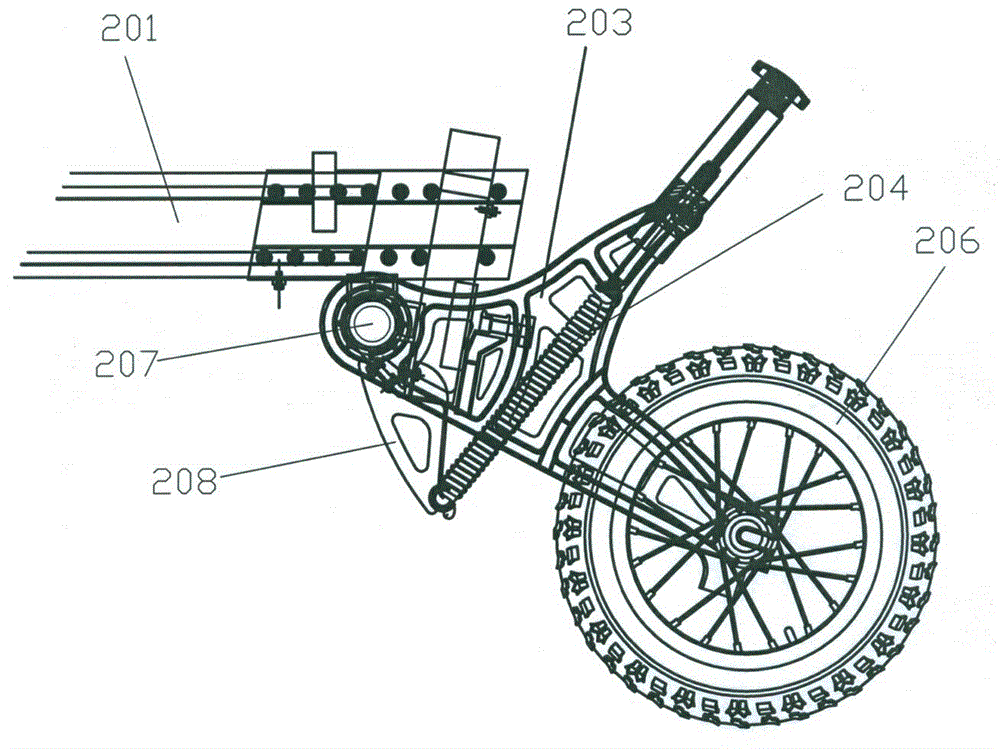 Sliding portable folding bicycle