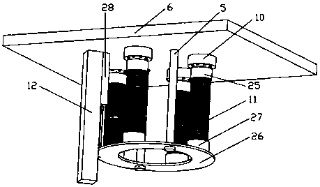 Drop hammer impact testbed capable of accurately measuring impact load and dynamic displacement and testing method of drop hammer impact testbed