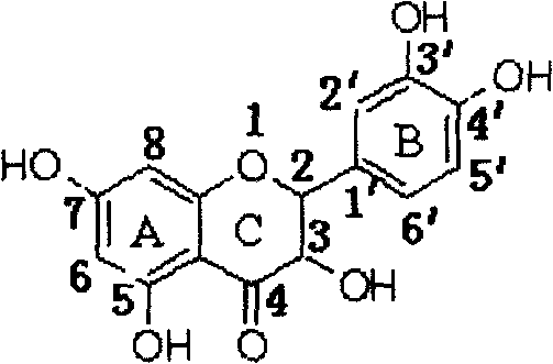 Method for extracting dihydro-quercetin from larch