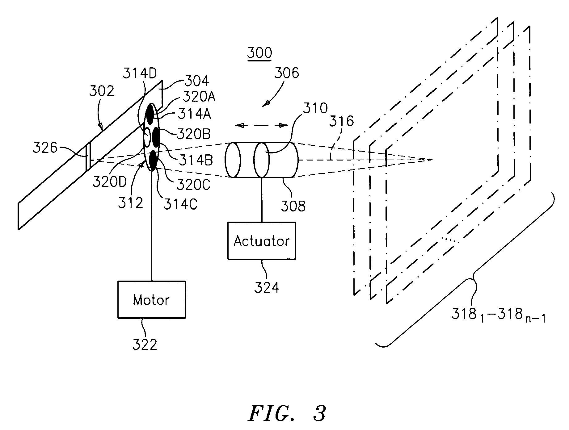 Imaging arrangement and barcode imager for imaging an optical code or target at a plurality of focal planes