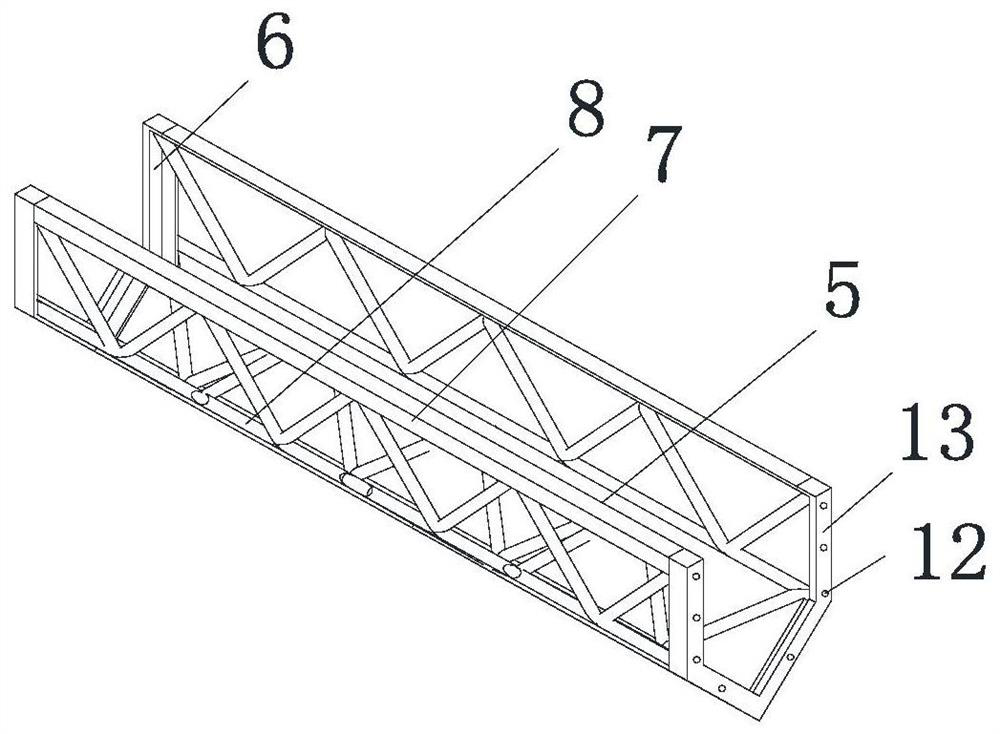 Seedling tray conveyor for long distance columnless seedling fields