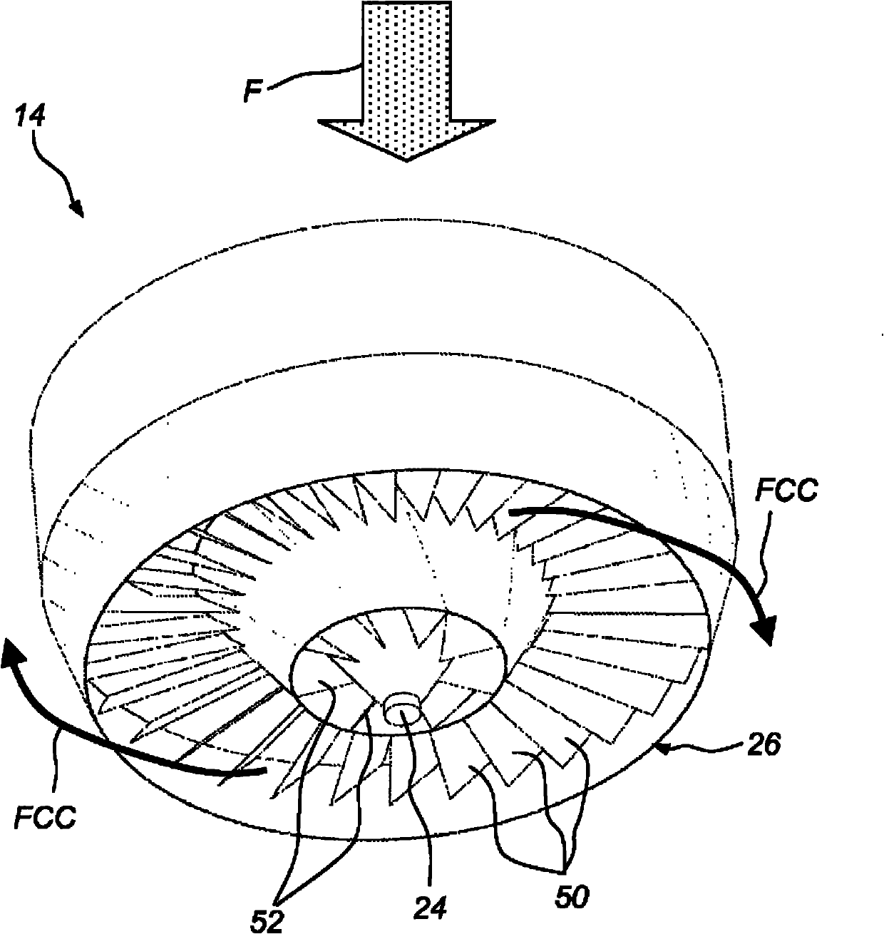 A disperser arrangement for a spray dryer absorber