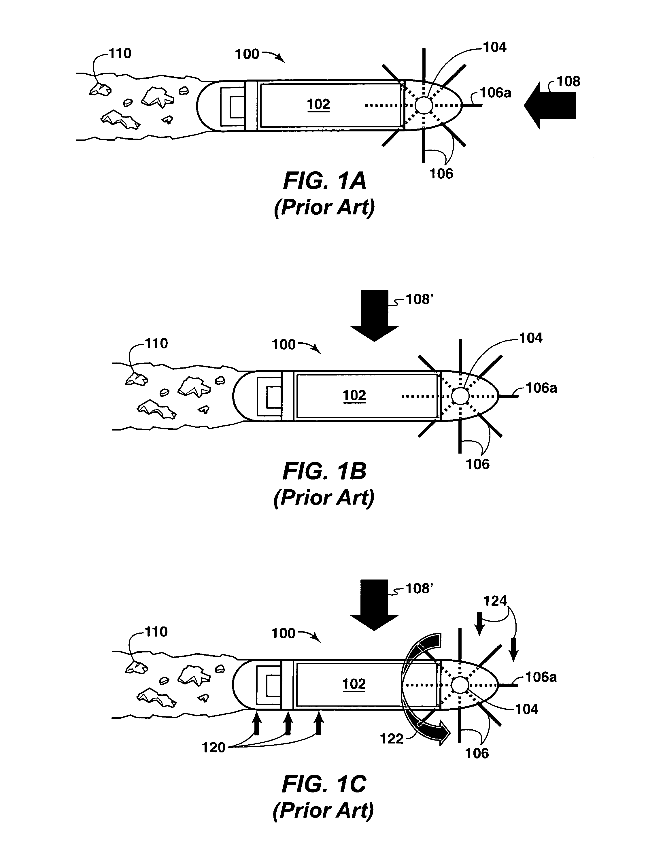 Automatic ice-vaning ship