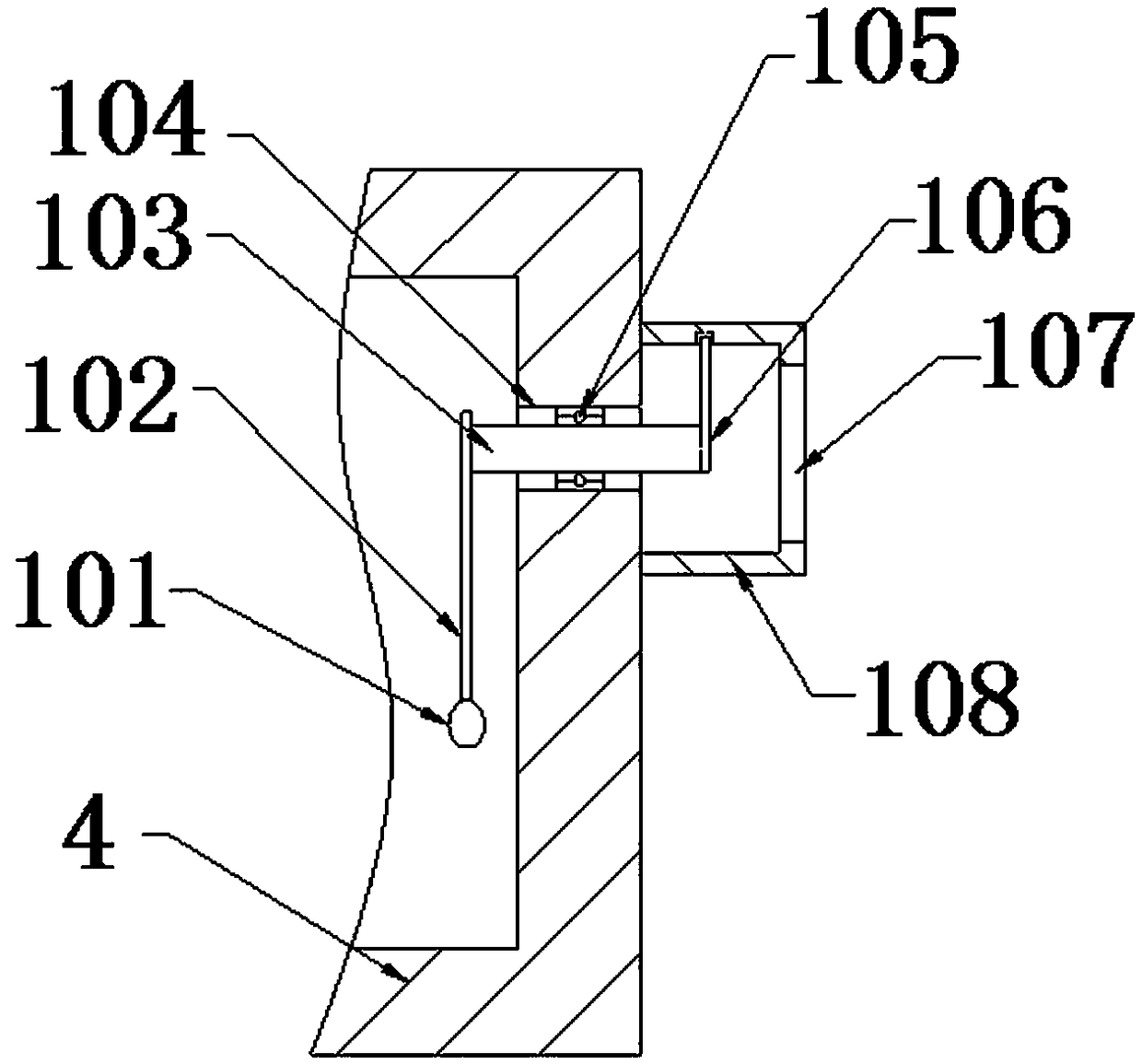 Oil mark device for oil-immersed transformer