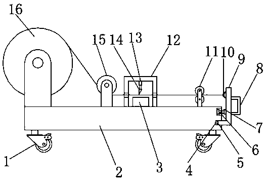 Stable wiring device for electric wire and cable laying