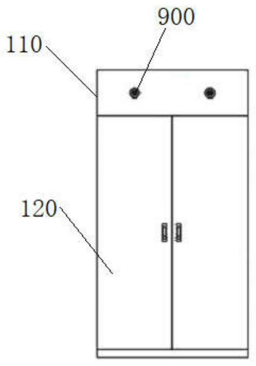 Cabinet type fire extinguishing device