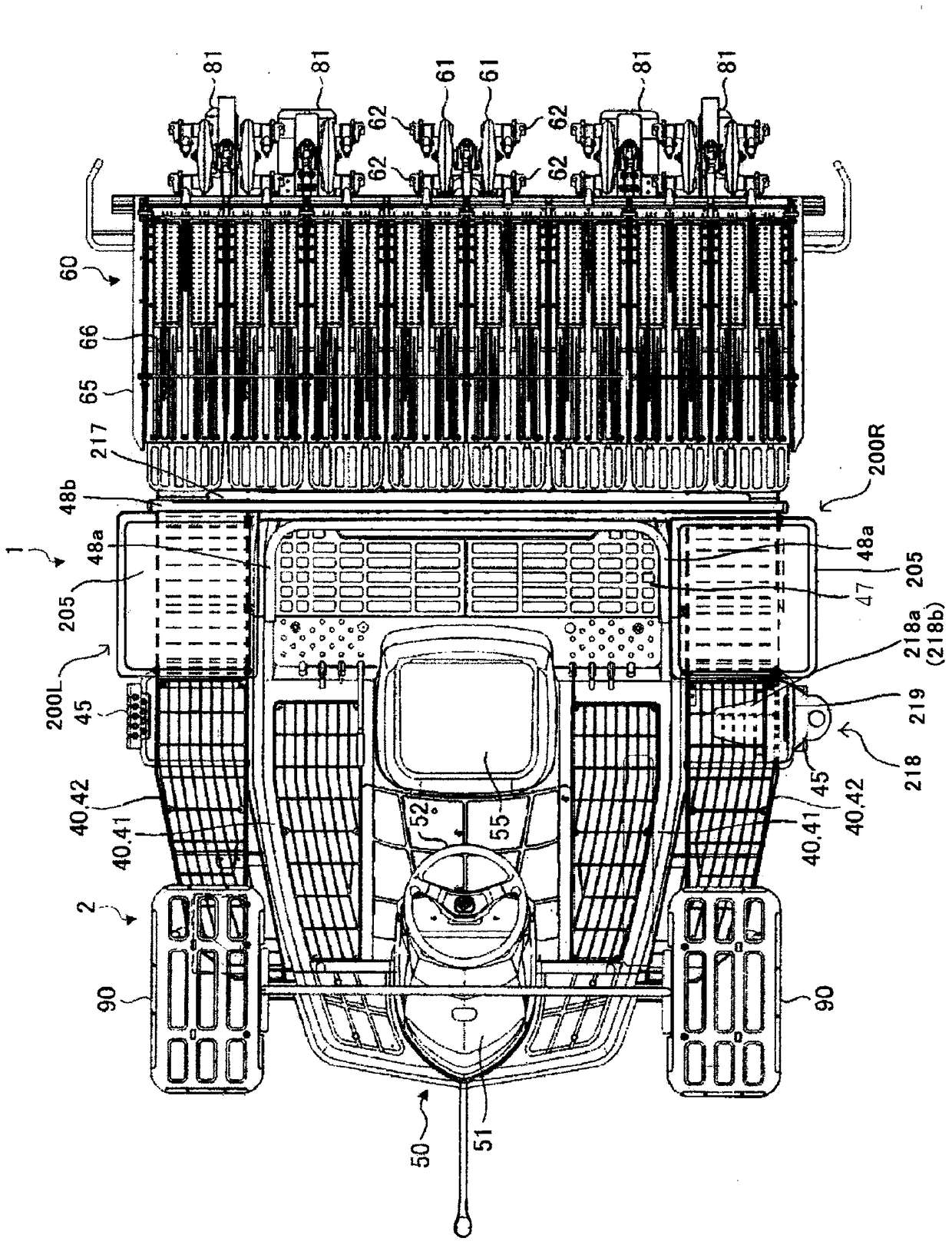 Seedling transplanting machine