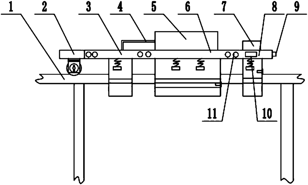 Cleaning device of linear railing