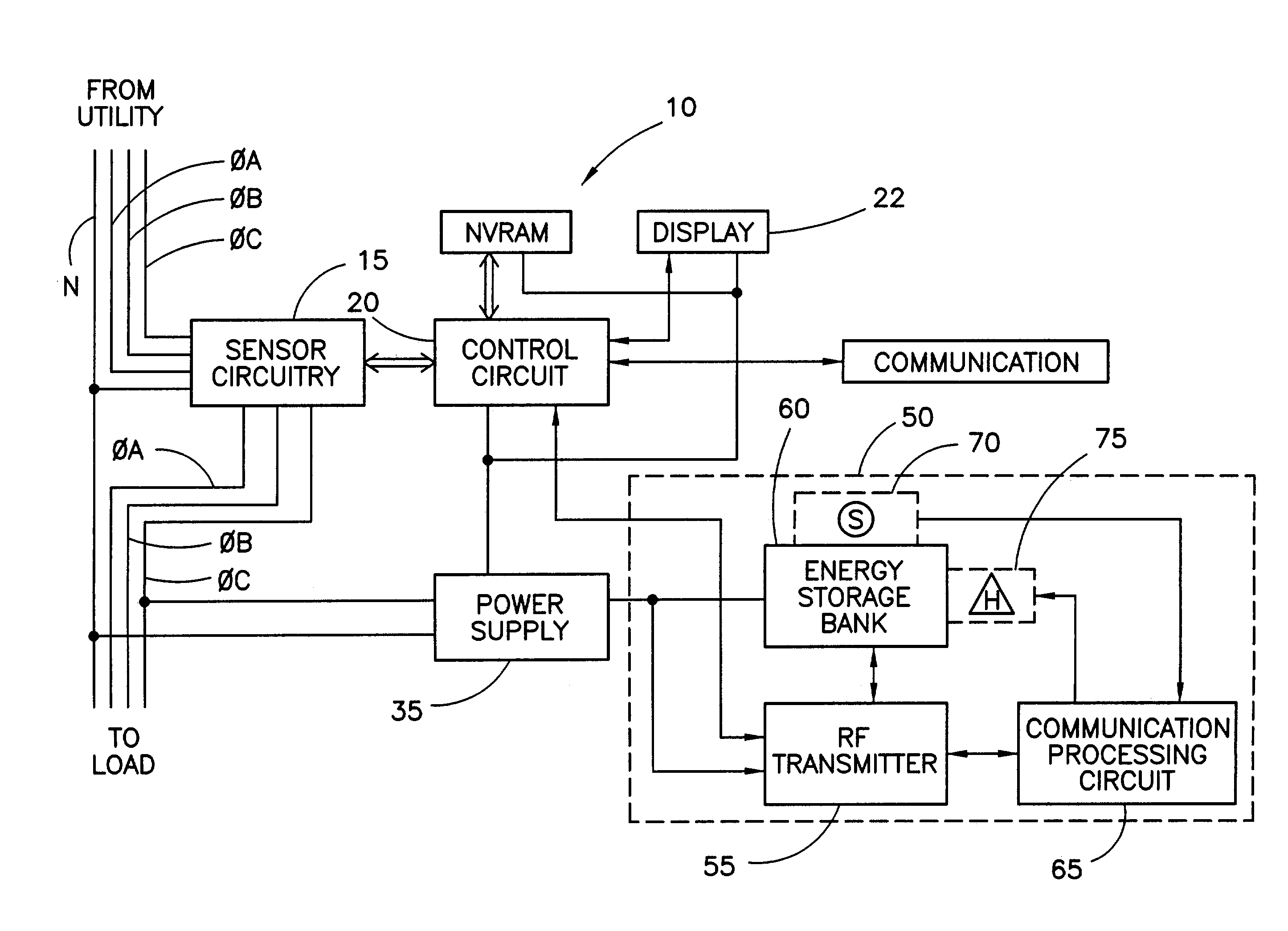 Utility meter power arrangements and methods