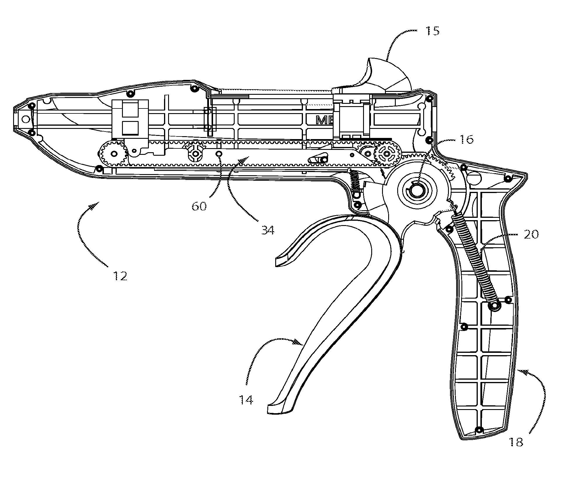 Single-trigger clamping and firing of surgical stapler