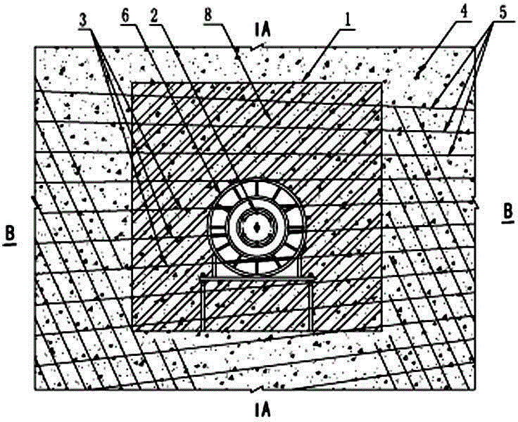 Construction method for articulated gate shoe of pull rod of fan-shaped reinforcing steel bar penetrating arc door of gate pier