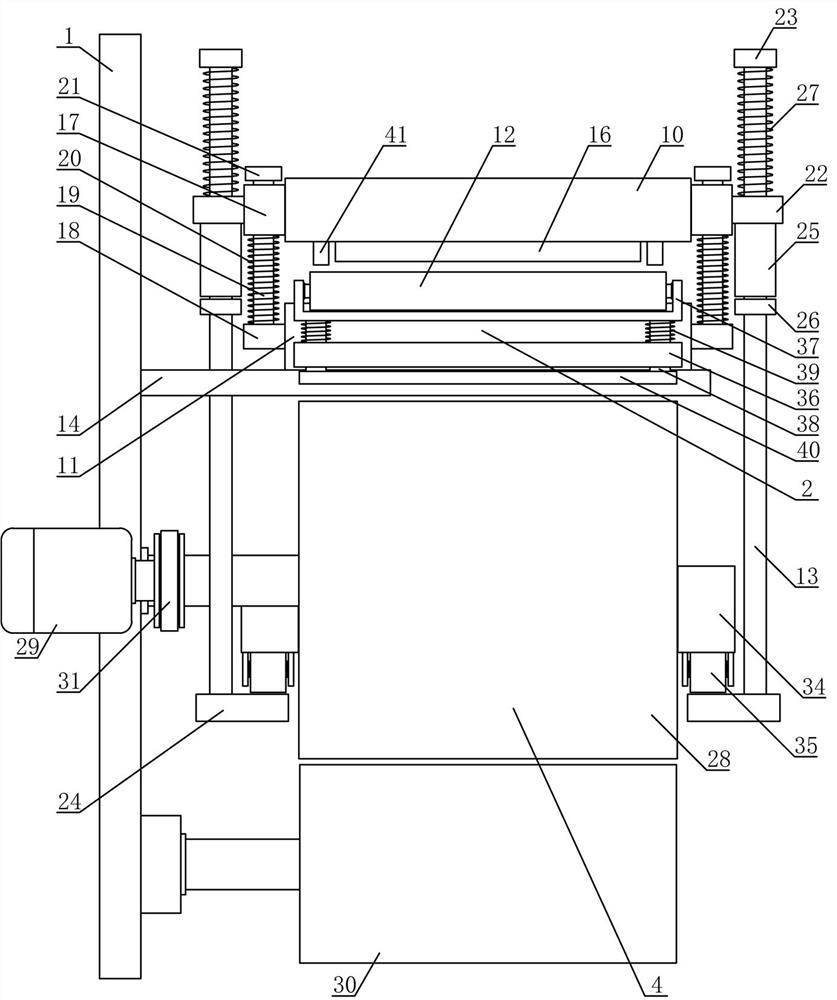 Printing device for highly waterproof printed sofa fabric