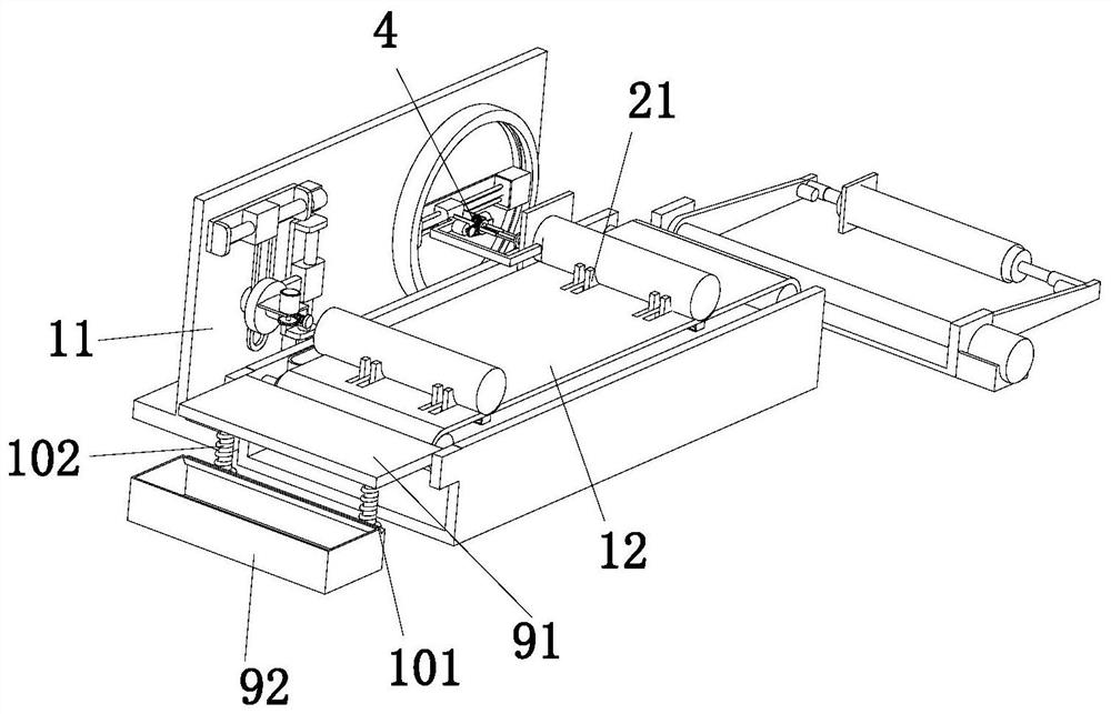 A kind of automatic cutting and grinding equipment for slag ingot dummy plate